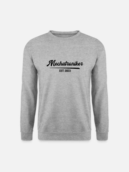 Mechatroniker Ausbildung 2023 Prüfung Mechatronik - Unisex Pullover - Weißgrau meliert