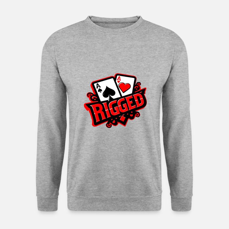 LOGO MIT LOGO - Unisex Pullover - Weißgrau meliert