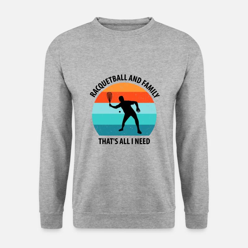 Racqueetball - Unisex Pullover - Weißgrau meliert