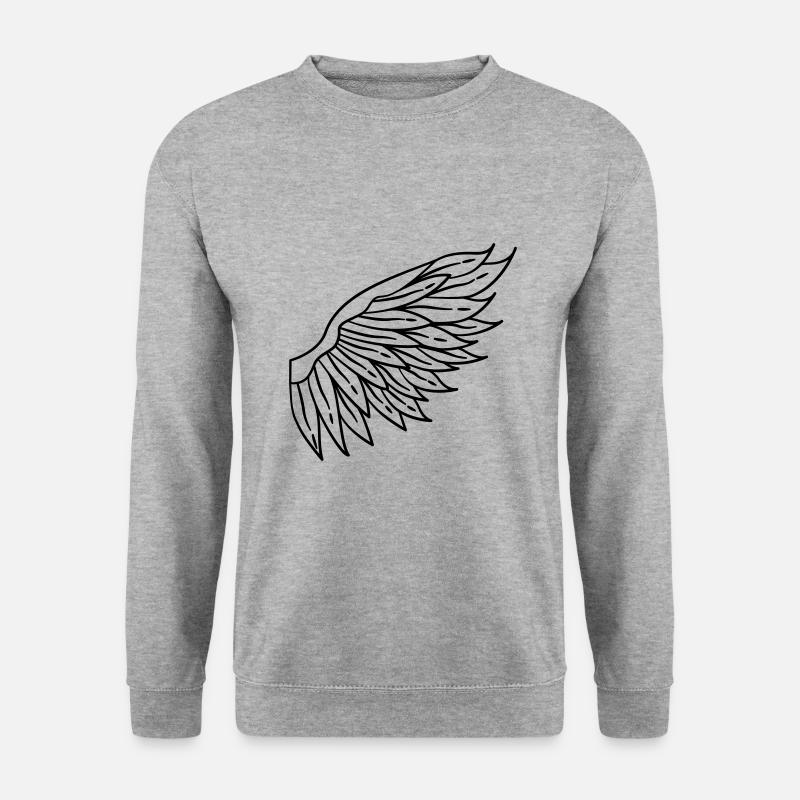 Left Wing icon - Unisex Sweatshirt - salt & pepper
