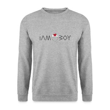 Je suis un garçon japonais - Sweat-shirt Unisexe - gris chiné - Devant - Alina (178cm) & Michal (187cm)