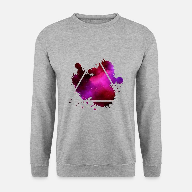 triangle violet triangle violet - Sweat-shirt Unisexe - gris chiné
