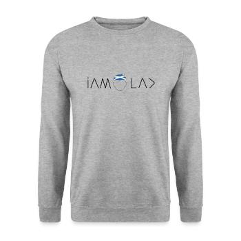 Ich bin ein schottischer Junge - Unisex Pullover - Weißgrau meliert - Vorne - Alina (178cm) & Michal (187cm)