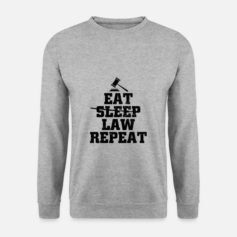 Anwalt Jurist | Jura Studium Juristen Geschenkidee - Unisex Pullover - Weißgrau meliert