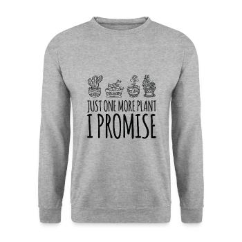 Gardener Gardener - Just one more plans I promise - Unisex Sweatshirt - salt & pepper - Front - Alina (178cm) & Michal (187cm)
