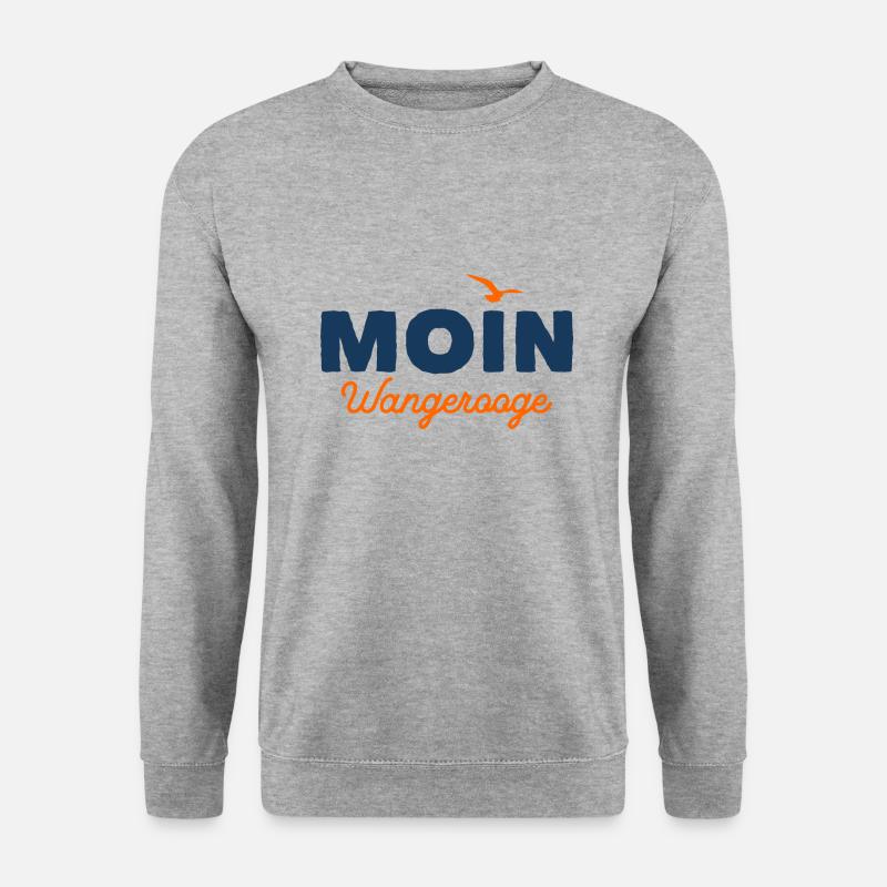 Nordsee Moin Wangerooge - Unisex Pullover - Weißgrau meliert