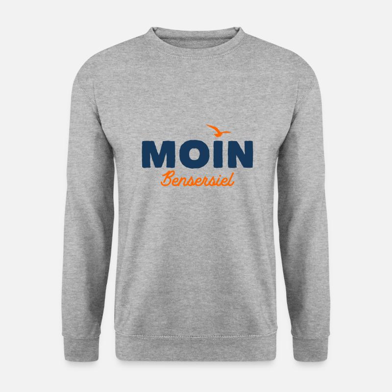 Nordsee Moin Bensersiel - Unisex Pullover - Weißgrau meliert
