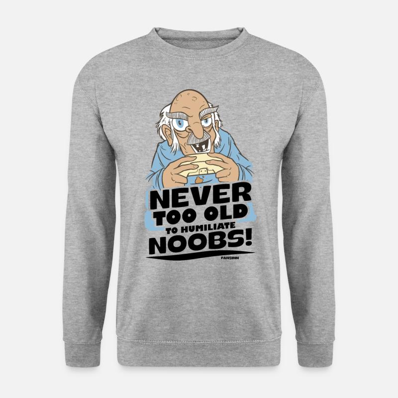 Gaming - Unisex Pullover - Weißgrau meliert