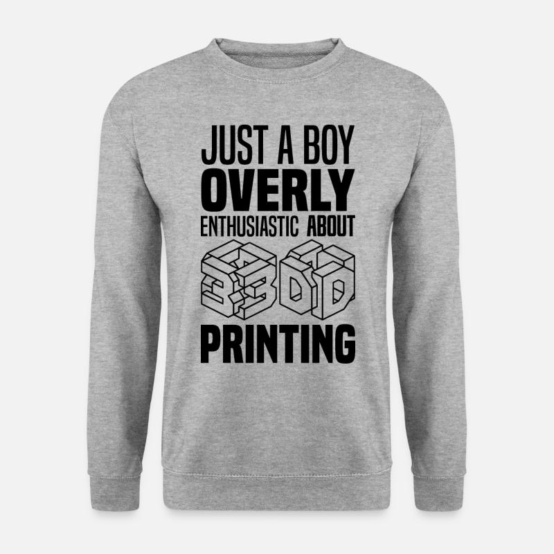 3D Printer - Unisex Sweatshirt - salt & pepper