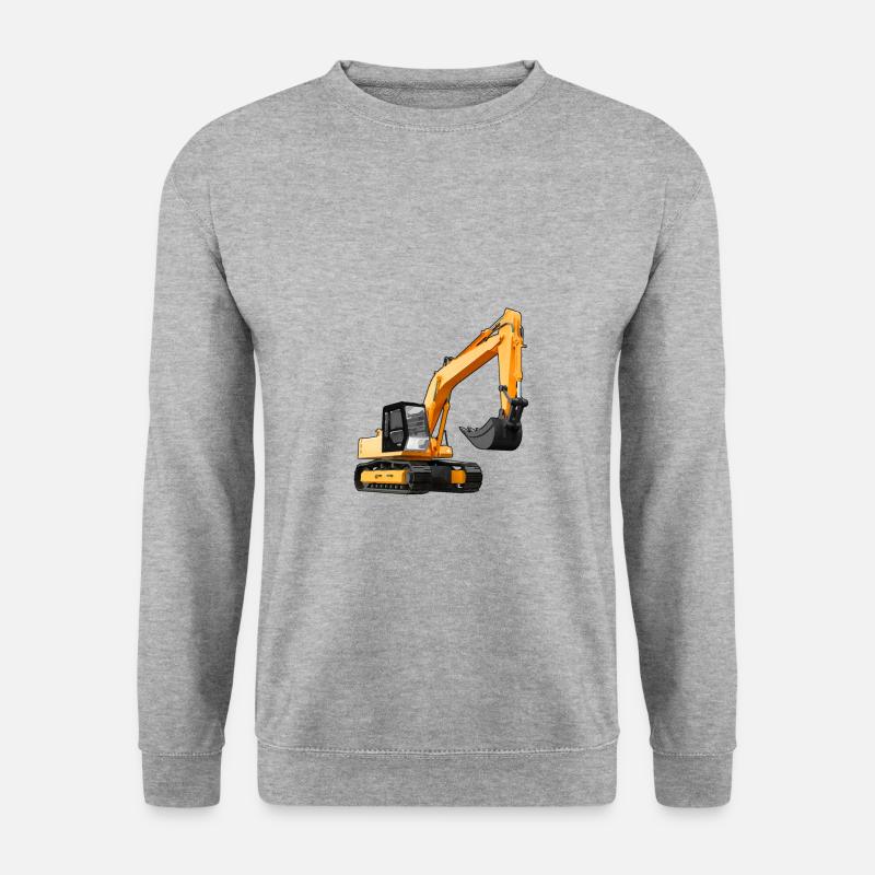 Bagger Geschenk Geschenkidee - Unisex Pullover - Weißgrau meliert