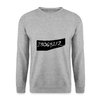 28: 06: 42: 12 Conception de tendance Darko - Sweat-shirt Unisexe - gris chiné - Devant - Alina (178cm) & Michal (187cm)