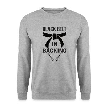 Baking Donut Cake - Unisex Sweatshirt - salt & pepper - Front - Alina (178cm) & Michal (187cm)