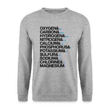 Elements of human body - Unisex Sweatshirt - salt & pepper - Front - Alina (178cm) & Michal (187cm)