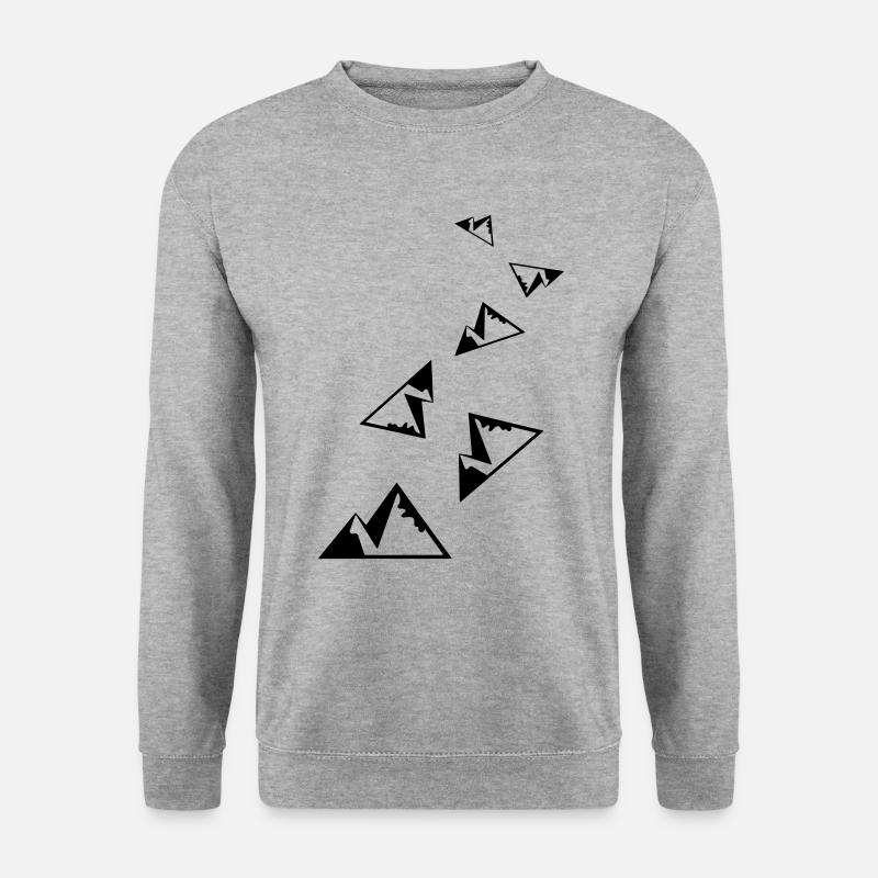 Mountains Nature Symbol - Unisex Sweatshirt - salt & pepper