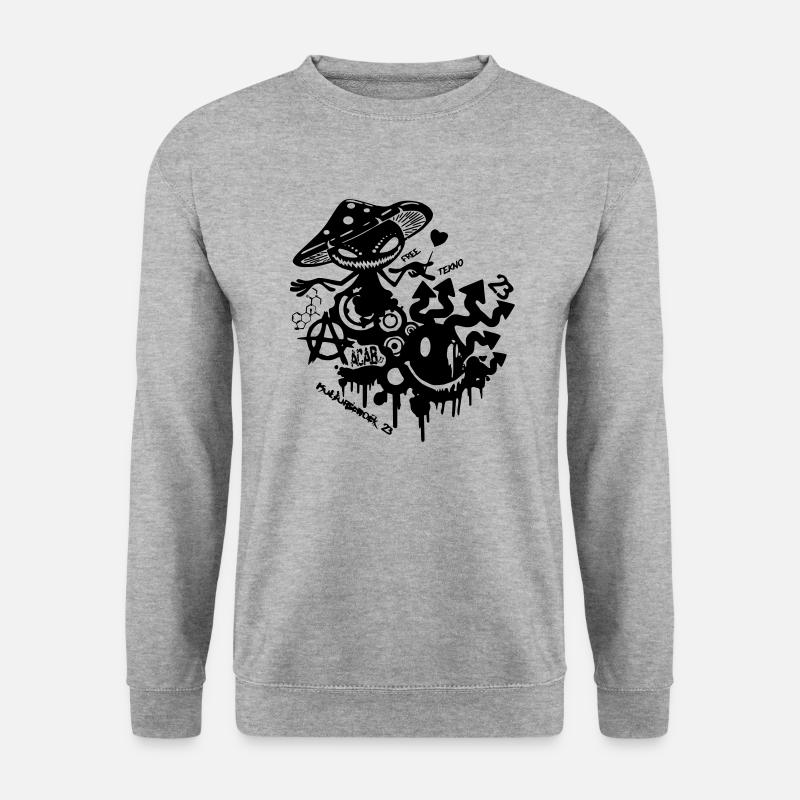 Tekno Recycle - Unisex Pullover - Weißgrau meliert