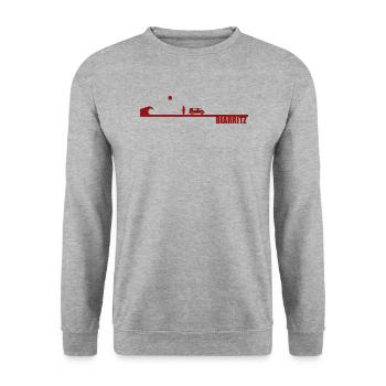 Biarritz Wave Surf Van life - Unisex Sweatshirt - salt & pepper - Front - Alina (178cm) & Michal (187cm)