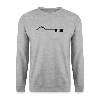 MT RIGI - Unisex Sweatshirt - salt & pepper - Front - Alina (178cm) & Michal (187cm)