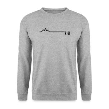 RIGI - Unisex Pullover - Weißgrau meliert - Vorne - Alina (178cm) & Michal (187cm)