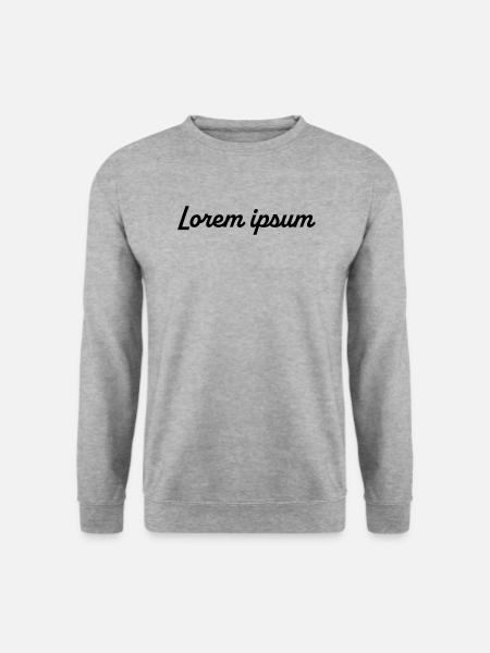 Lorem ipsum - Unisex Pullover - Weißgrau meliert