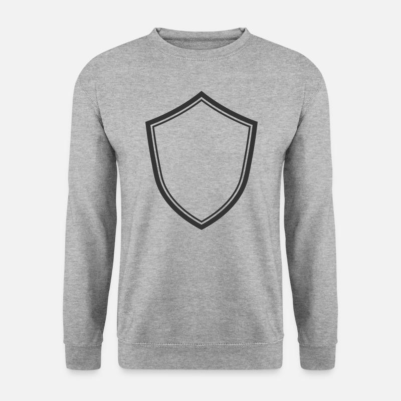 Schild - Unisex Pullover - Weißgrau meliert