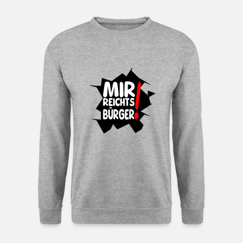 reicht mir I - Unisex Pullover - Weißgrau meliert