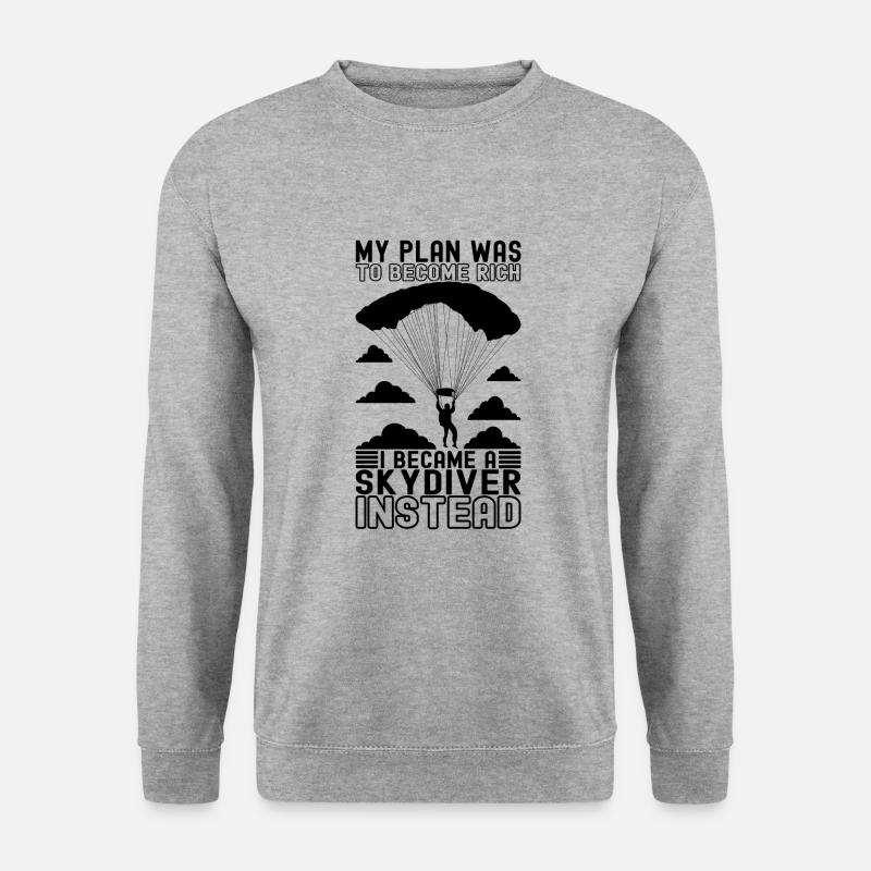 Parachute Parachutist - Unisex Sweatshirt - salt & pepper