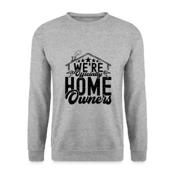 Achat d’une maison pour les propriétaires - Sweat-shirt Unisexe - gris chiné - Devant - Alina (178cm) & Michal (187cm)