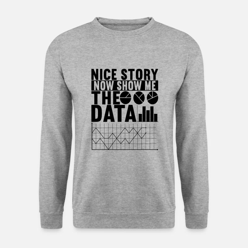 Analyste de données Data Scientist - Sweat-shirt Unisexe - gris chiné