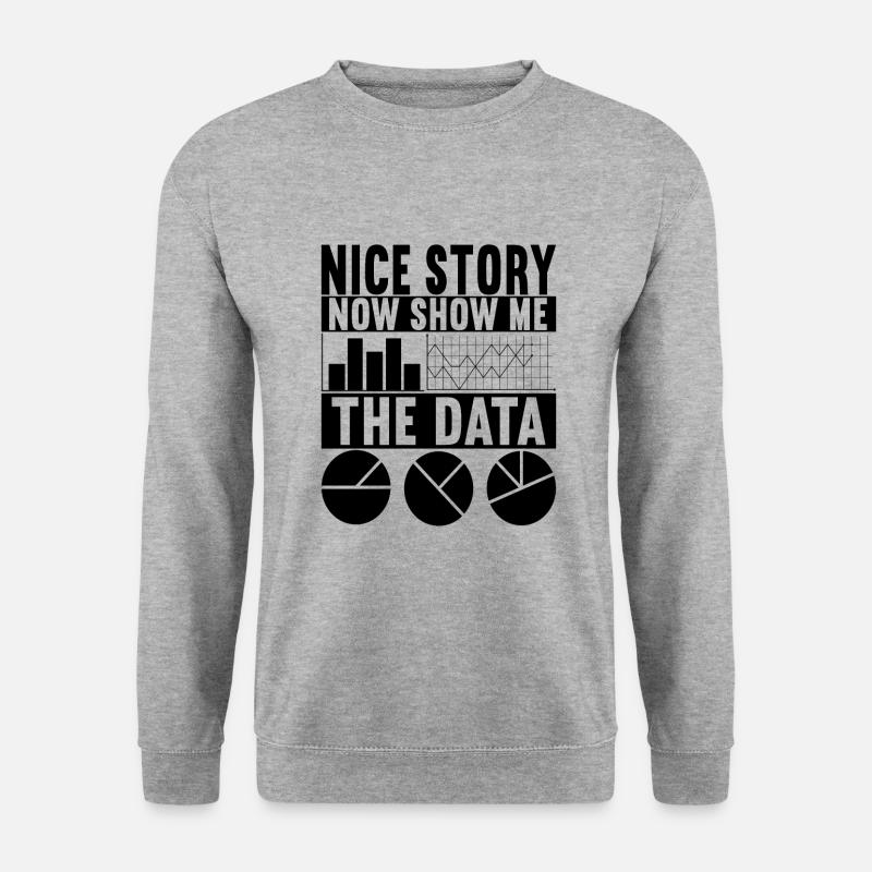Data Scientist Data Analyst - Unisex Pullover - Weißgrau meliert