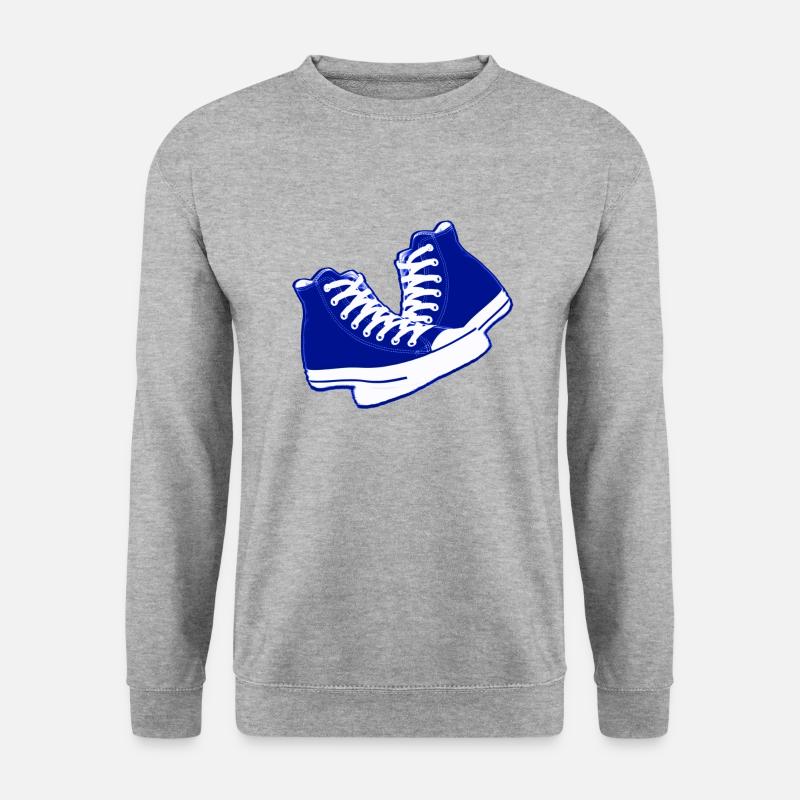 chaussures old school - Unisex Pullover - Weißgrau meliert