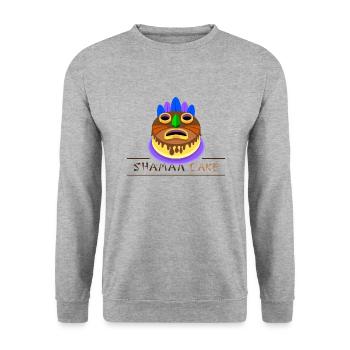 Shaman Cake Official - Unisex Sweatshirt - salt & pepper - Front - Alina (178cm) & Michal (187cm)