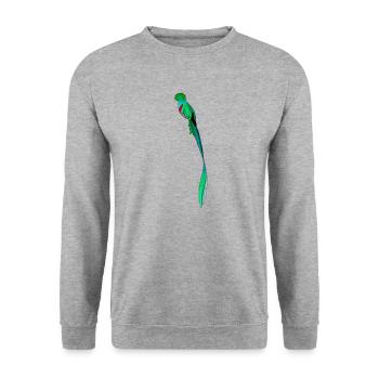 Guatemala Quetzal Chapin Guate Antigua Tikal Maya - Sweat-shirt Unisexe - gris chiné - Devant - Alina (178cm) & Michal (187cm)