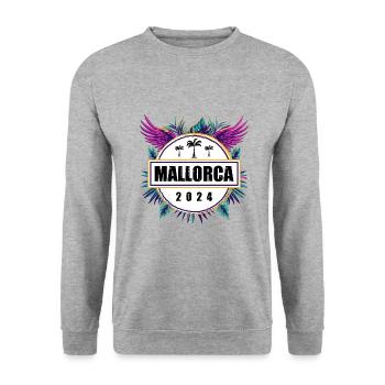 Majorque 2024 Équipe - Sweat-shirt Unisexe - gris chiné - Devant - Alina (178cm) & Michal (187cm)