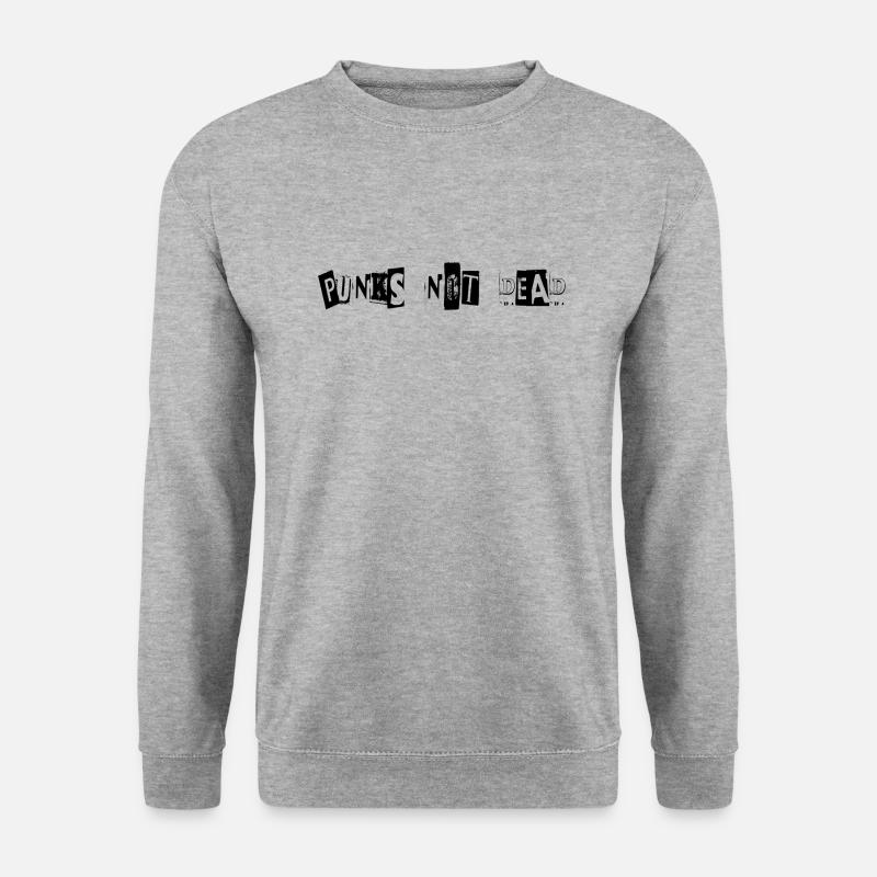 PUNKS NOT DEAD - Unisex Pullover - Weißgrau meliert