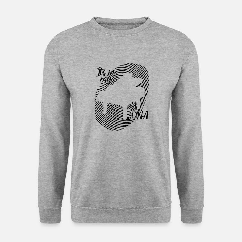 Musik Piano Fingerabdruck - Unisex Pullover - Weißgrau meliert