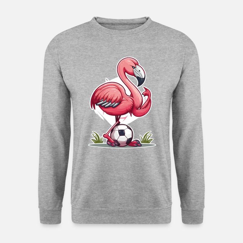 Flamingo-Partitur - Unisex Pullover - Weißgrau meliert