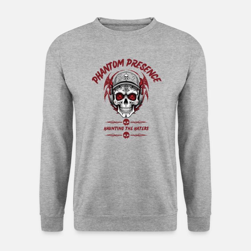 Phantom Presence, Haunting the Haters - Unisex Sweatshirt - salt & pepper