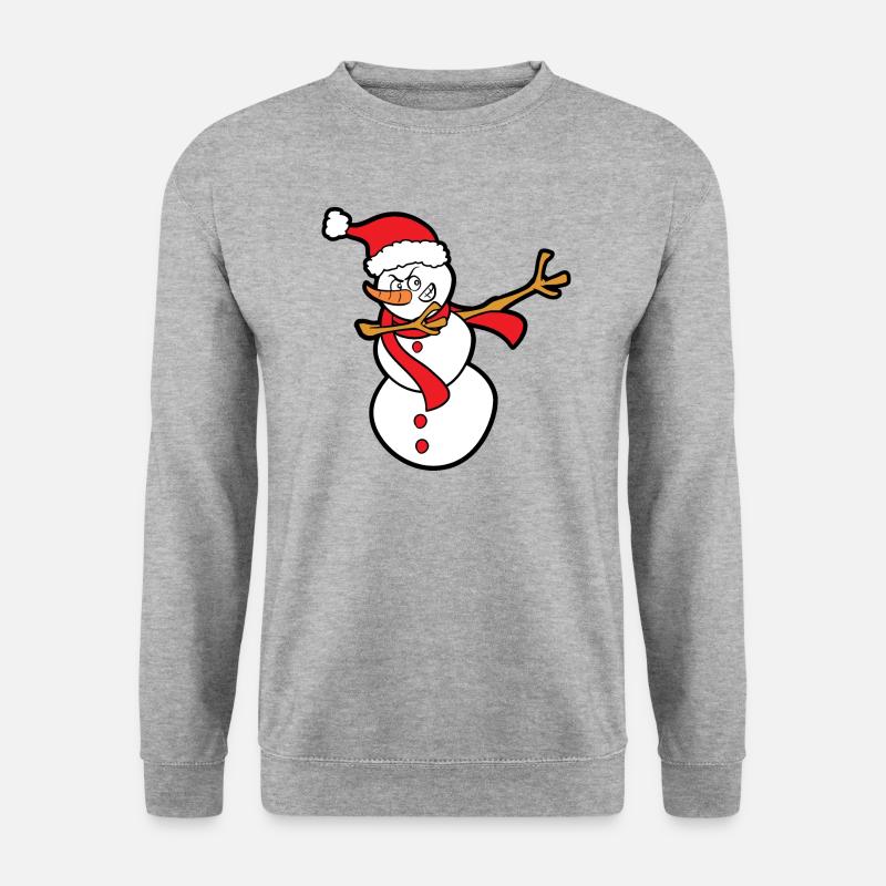 Weihnachten - Unisex Pullover - Weißgrau meliert