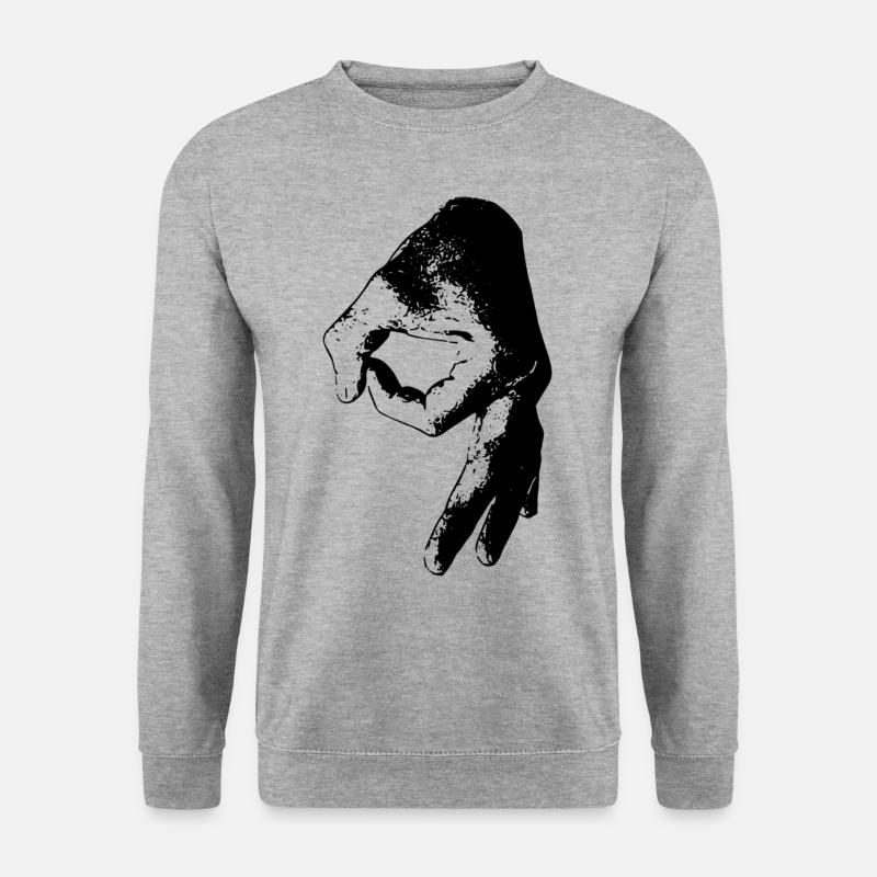 das loch spiel - Unisex Pullover - Weißgrau meliert