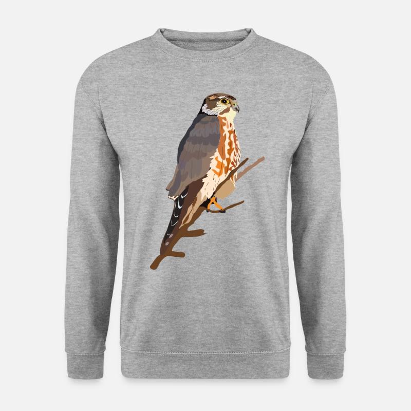 Merlin - Unisex Pullover - Weißgrau meliert