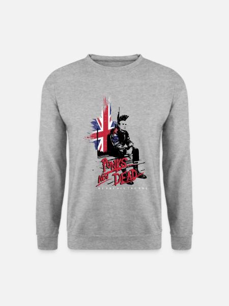 british PUNK ROCK ONE - Unisex Sweatshirt - salt & pepper