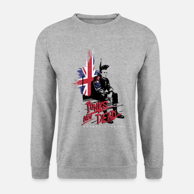 british PUNK ROCK ONE - Unisex Sweatshirt - salt & pepper