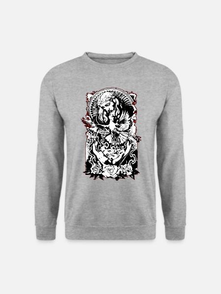 Catholic religious cartoon - Unisex Sweatshirt - salt & pepper