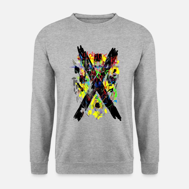 Abstract X - Unisex Sweatshirt - salt & pepper