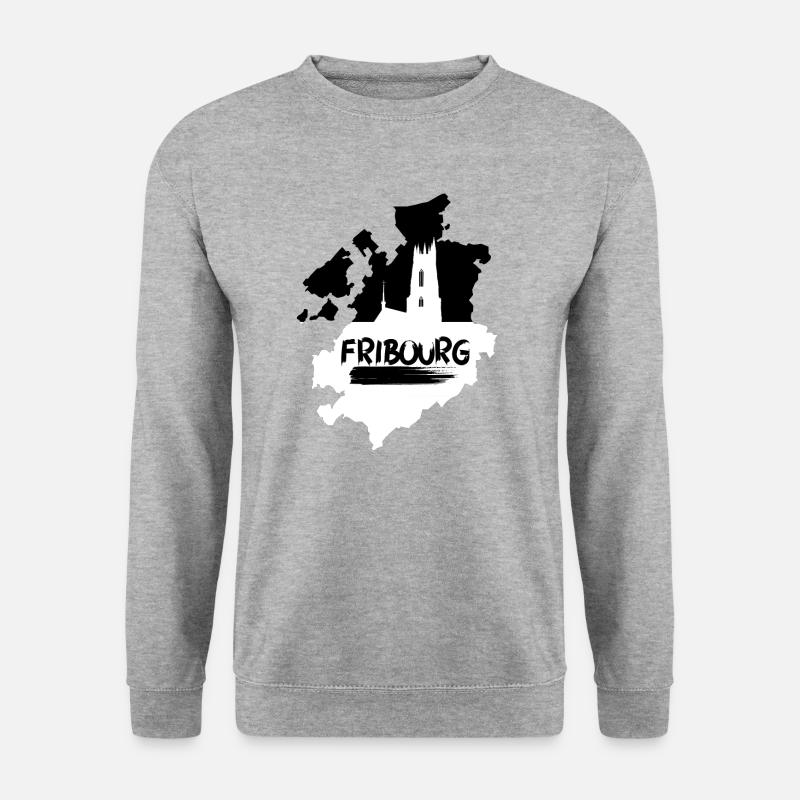 Freiburger Münster - Unisex Pullover - Weißgrau meliert