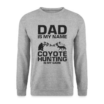 Conception de coyote pour les réacteurs de coyote - Sweat-shirt Unisexe - gris chiné - Devant - Alina (178cm) & Michal (187cm)