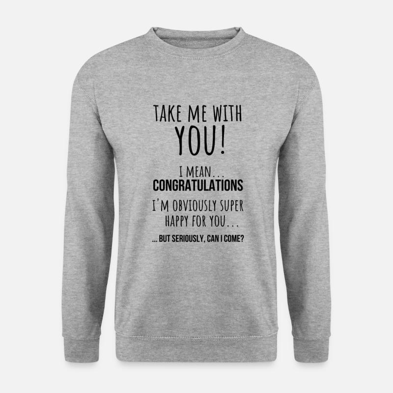 Abschiedsgeschenk für Kollegen, Abschiedsgeschenke - Unisex Pullover - Weißgrau meliert