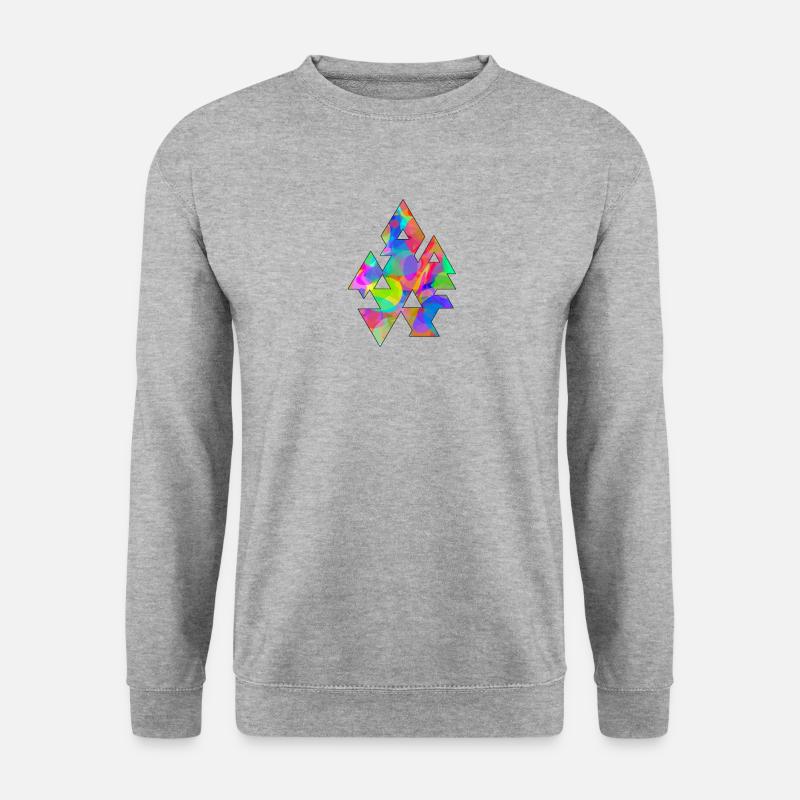 Triangles and circles - Unisex Sweatshirt - salt & pepper