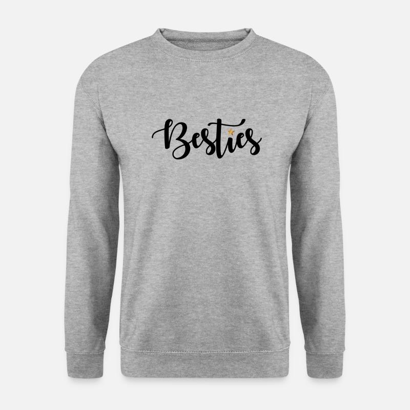 Besties - Unisex Pullover - Weißgrau meliert