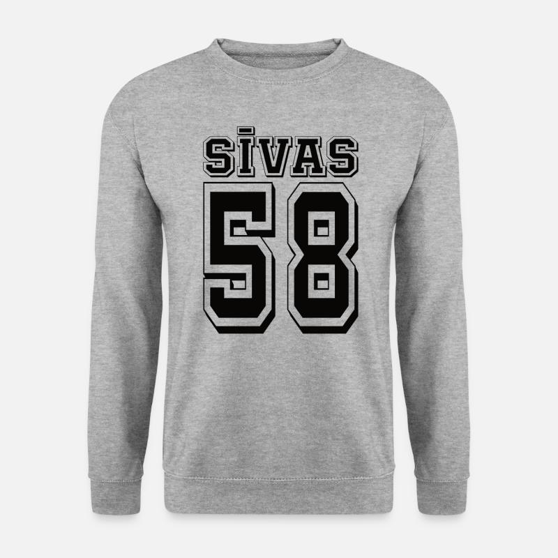 Sivas 58 - Unisex Pullover - Weißgrau meliert